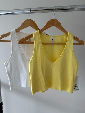 🔴 Spring Red Dot Flash Sale - 90 Degree By Reflex Ribbed V-Neck Tank Top Set